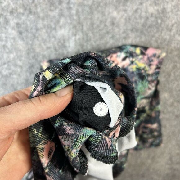 Lululemon Wunder Under Leggings Womens 8 Dapple Daze Multi Crop Yoga - Picture 9 of 9